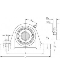 Paliers roulements UKP210D12