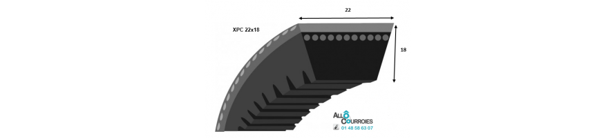 Profil XPC 22x18mm
