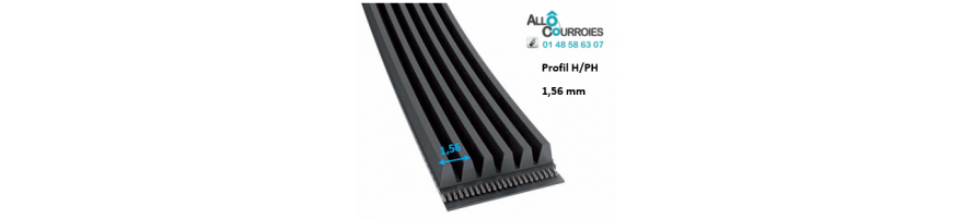 Courroie poly-v profil H/PH | Allocourroies.com